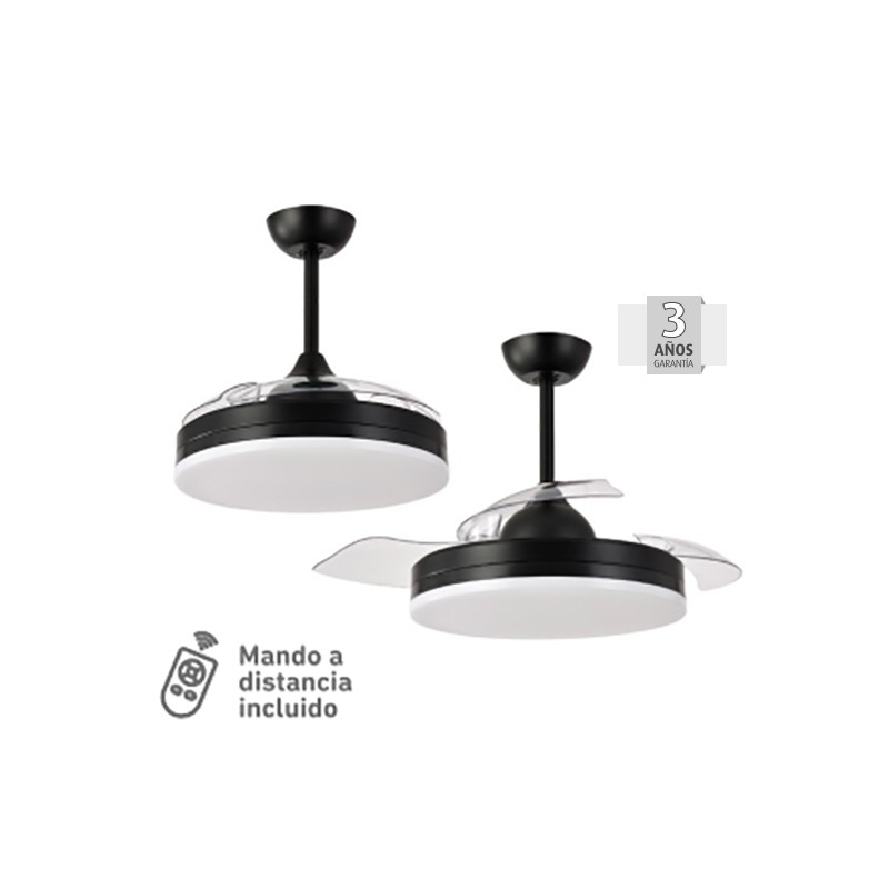 Ventilador Retráctil de Techo Celer DC 32w LED 3CCT